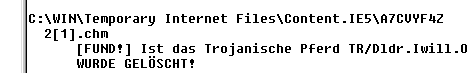 Sonntag, 10.October 2004: Das Trojanische Pferd ist noch in unserem System. Wir kaempfen weiter ...