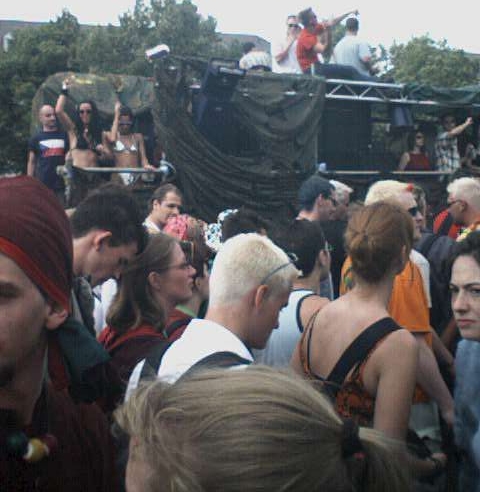 Photo von der Loveparade in Berlin am 21.07.2001