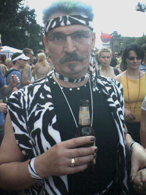 Photo vom Abend der Loveparade in Berlin am 21.07.2001